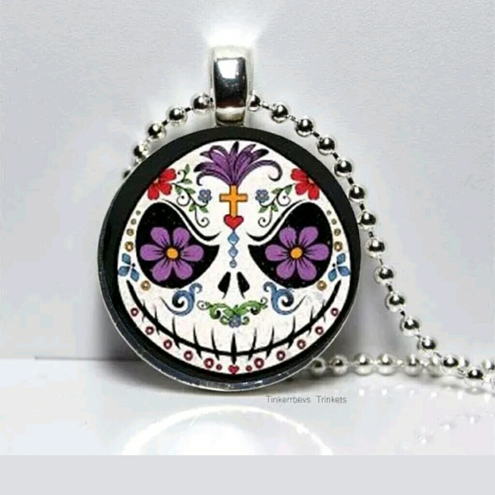 COPY - Jack Skellington Sugar Skull Necklace